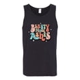 thumbnail image 2 of Wild Bobby Beauty From Ashes Groovy Font With Stars Vintage Men Tank Top, Black, Small, 2 of 6