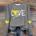 thumbnail image 2 of Timegard Womens Crewneck Sweatshirt Fall Loose Comfy Drop Shoulder Print Long Sleeve Pullover Tops, 2 of 4