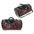 thumbnail image 2 of Small Pet Carrier for Small Dogs and Cats - Faux Alligator Leather Pet Travel Tote Bag - Double Strap Travel Pet Carrier for Cat Travel Bag - 9.05 x 9.05 x 18.1 Inch - Burgundy, 2 of 8