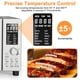 thumbnail image 4 of Nuwave Bravo Air Fryer Toaster Smart Oven, 12-in-1 Countertop Convection, 1800 Watts, 21-Qt Capacity, 50°-450°F Temp Controls, Top and Bottom Heater Adjustments 0%-100%, PFAS Free, Stainless Steel, 4 of 5