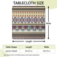 thumbnail image 2 of Fitted Hem Floral Design Tablecloth 36x36 Inch Boho Style for Outdoor Entertaining and Indoor Dining Use, 2 of 6
