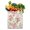White-241, variant on Floral and Tropical Leaves Canvas Tote – Bright and Colorful Reusable Bag