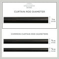 thumbnail image 4 of EXCLUSIVE HOME Torch 1" Curtain Rod and Coordinating Finial Set, Oil Rubbed Bronze, Adjustable 66"-120", 4 of 7
