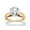 Round/18k Gold-Plated Sterling Silver, variant on PalmBeach Jewelry Round or Marquise Cubic Zirconia Solitaire Engagement Ring in 18k Gold-Plated or Platinum-Plated Sterling Silver