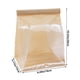thumbnail image 3 of Bolsas de papel kraft marrón para pan con cierre hermético | Bolsas termosellables portátiles para alimentos con ventana transparente | Bolsas reutilizables para guardar snacks, galletas, hierbas,, 3 of 6