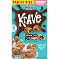 thumbnail image 4 of Kellogg's Krave Breakfast Cereal, Breakfast Food, Family Size, Cinnamon Sugar Churro, 16.8oz Box (1 Box)pack of 4, 4 of 5