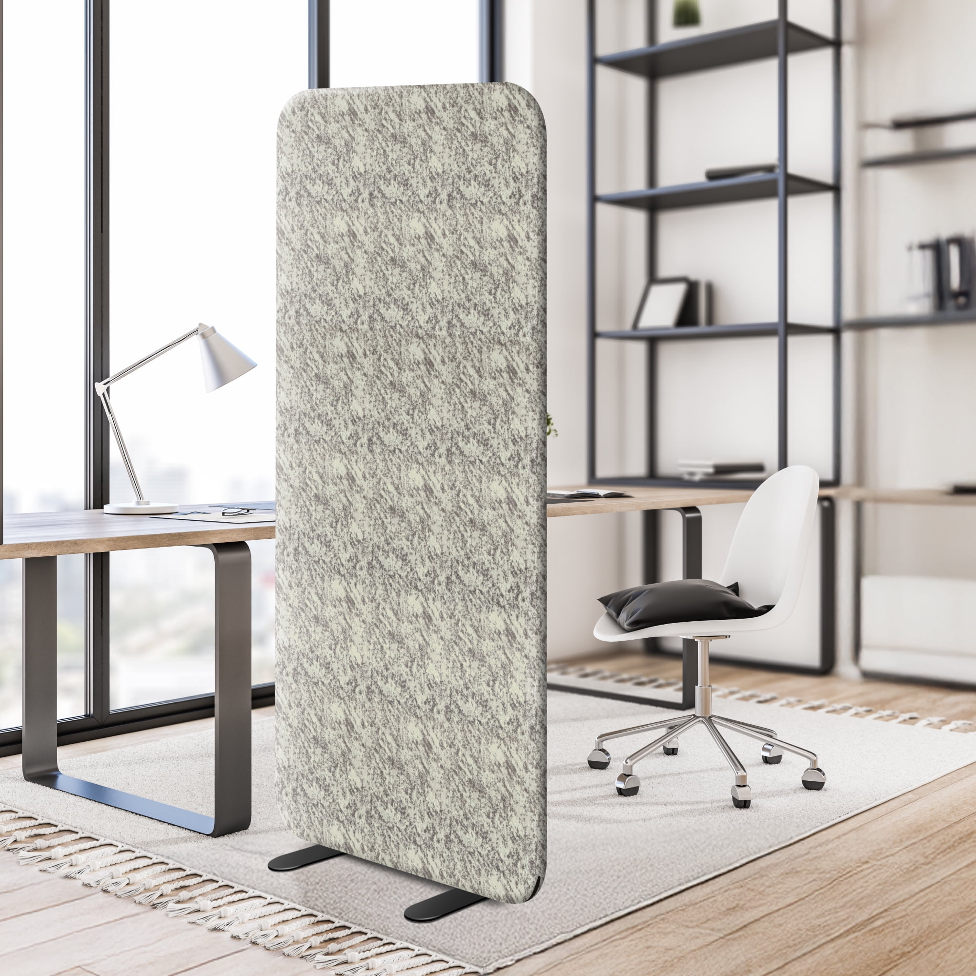 DECOLAB Freestanding Room Divider, Premium Room Divider Panel, for Home, Office, Living, Bedroom, Closet, 29"x65", Chocomint