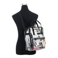 thumbnail image 6 of Eastsport Unisex Stadium Approved Clear Handbag Tote Crossbody, Black, 6 of 6