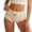 #06-Beige [Womens Underwear Clearance Sales Today Deals], variant on WEIWEN Seamless Underwear for Women Soft Breathable Bowknot Ribbed High Waist Cotton Crotch Panties Lifting Full Coverage Briefs Women's Underwear #06-Beige, M