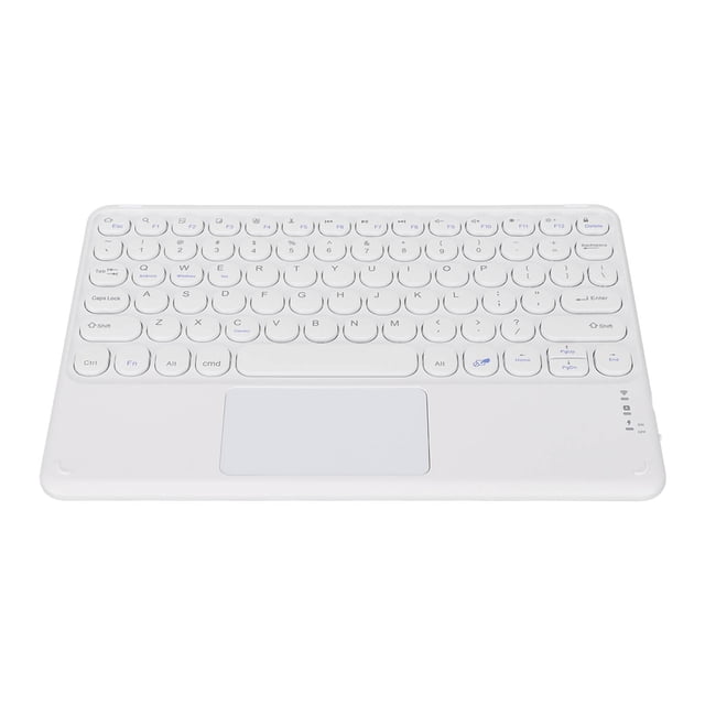 Teclado inalámbrico con panel táctil, teclado inalámbrico de 10 pulgadas, teclado táctil redondo, teclado inalámbrico, funcionalidad versátil