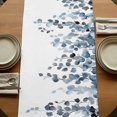 thumbnail image 5 of Blue Eucalyptus Leaves 48 Inch Table Runner, Watercolor Summer Botanical Farmhouse Dresser Scarf Cotton & Linen Tablerunner for Dining/Kitchen Island/Holiday Party Décor 13" x 48", 5 of 9