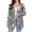 Black White Zebra Print, variant on Women Long Sleeve Lightweight Cardigan Open Front Cover Up, XXL, Casual Draped Front Hip‑Length Outerwear, Relaxed Fit Irregular Hem, Soft Stretch Layering Top, Black‑White Zebra Print