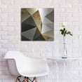 thumbnail image 7 of Luxe Metal Art 'Gold Polygon Wall I' by Alonzo Saunders, Metal Wall Art, 24"x24", 7 of 7