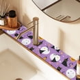 thumbnail image 2 of Yayeee Faucet Mat for Kitchen Sink 14.7" Diatomite Long Splash Guard Pad, Purple Halloween Pattern, 2 of 7