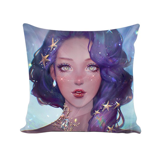2 Starfish Delicate Girl Punto de cruz Funda de almohada 11CT Algodón DIY Kits impresos FLhrweasw Nuevo