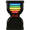Black-LED, variant on Pomodoro Timer for Productivity, Visual Timer with Light Flow, Flip Timer 25/5 min, Custom Countdown Count-up, USB-C Rechargeable, Silent Study Timer for Kids ADHD Gift Work Classroom (White)