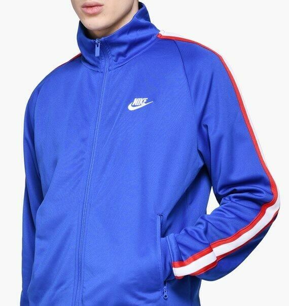 Nike N98 Tribute Loose Fit Royal Blue/White Men's Track Jacket Size 2XL ...