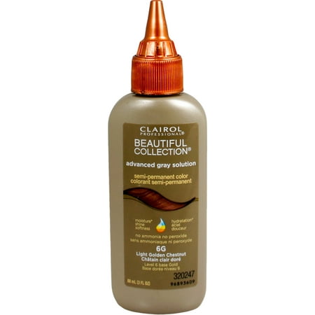 Clairol Professional Beautiful Collection Semi-permanent Hair Color, Light Golden Chestnut,  3