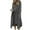 Dark Gray, variant on Wyobmus Womens Summer Linen Dresses Rolled-Up Long Sleeve Button Down Maxi Shirt Dress Casual Solid Color Turndow Collar Dress With Pocket Olive Green