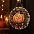 thumbnail image 5 of Halloween Pearl Diamond Art Hanging Decoration Kit with Crowned Pumpkin Design, Complete Diy Craft Set for Home and Party Wall Decor, Orange and Black Hanging Ornament, 5 of 5