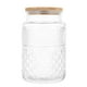 thumbnail image 1 of GOOHOCHY Tarro de almacenamiento de cocina con tapa de bambú, lata de almacenamiento de cereales transparente para cocina, 1 of 8