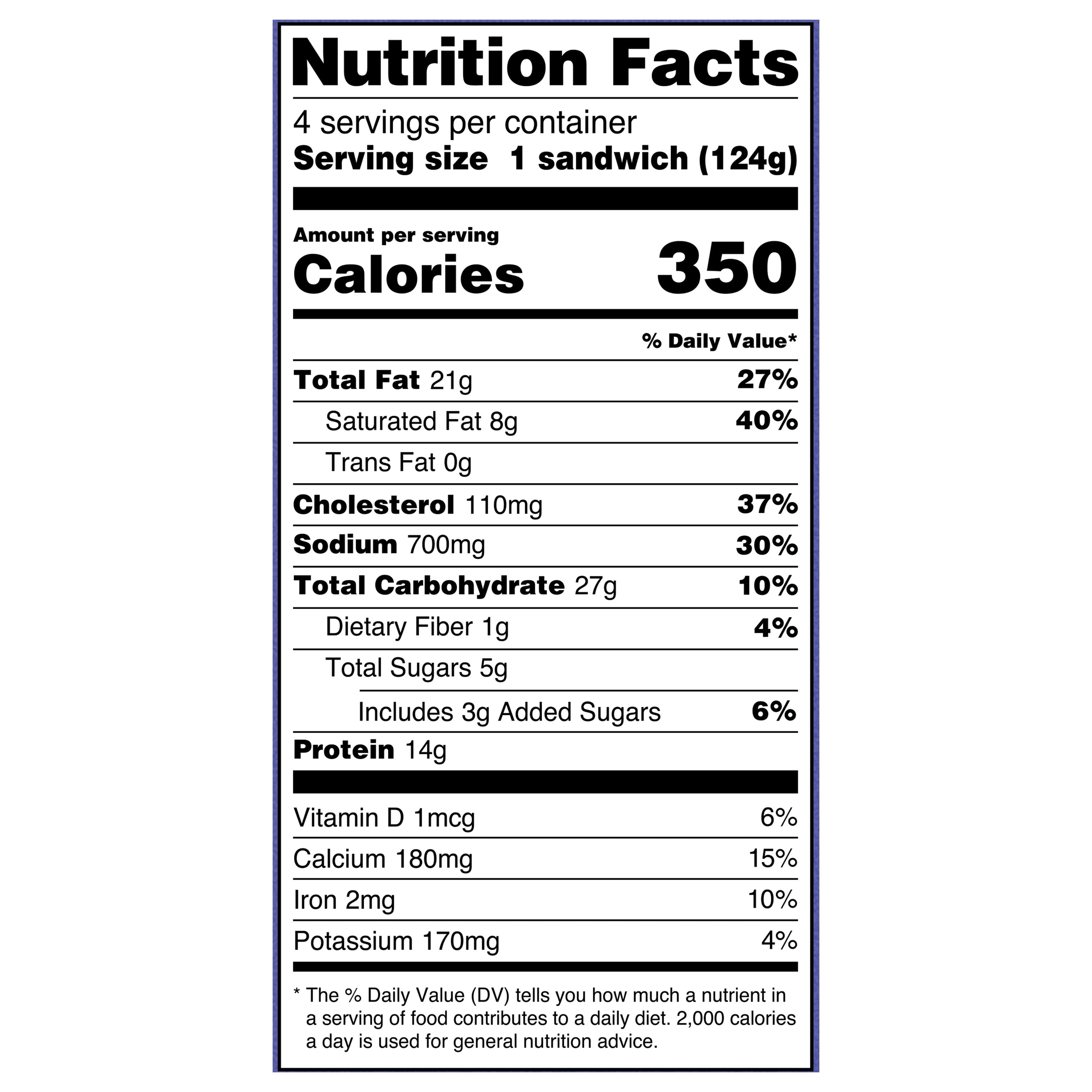 Great Value Croissant Sandwiches Sausage Egg and Cheese, 4.4 oz, 4 Count (Frozen)