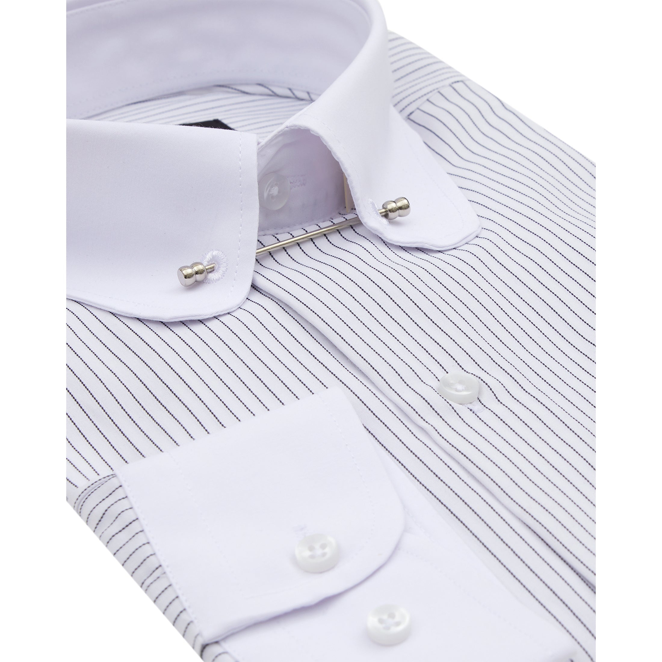 Jack Martin - Men's Club Collar Dress Shirt with Pin Collar Bar - Long  Sleeve Button-Up Stylish Formal Shirts For Men - Walmart.com