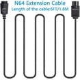 thumbnail image 3 of Cables de extensión N64 para el control de Nintendo N64 64 (paquete de 4), 3 of 5