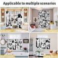 thumbnail image 5 of Paris Tower Kitchen Curtains Window Panels, Vintage Architectural Hand-Painted Aesthetic Insulated Window Treatment Curtain, Grommet Curtains for Bedroom/Living Room/Bathroom, 2 Piece 52"Wx63"L, 5 of 8