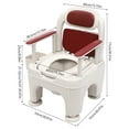 thumbnail image 2 of Height Adjustable Portable Bath Seat Bedside Commode Toilet Chair Adult Senior For Pregnant Women, Patients, Elderly People With Disabilities, 2 of 18