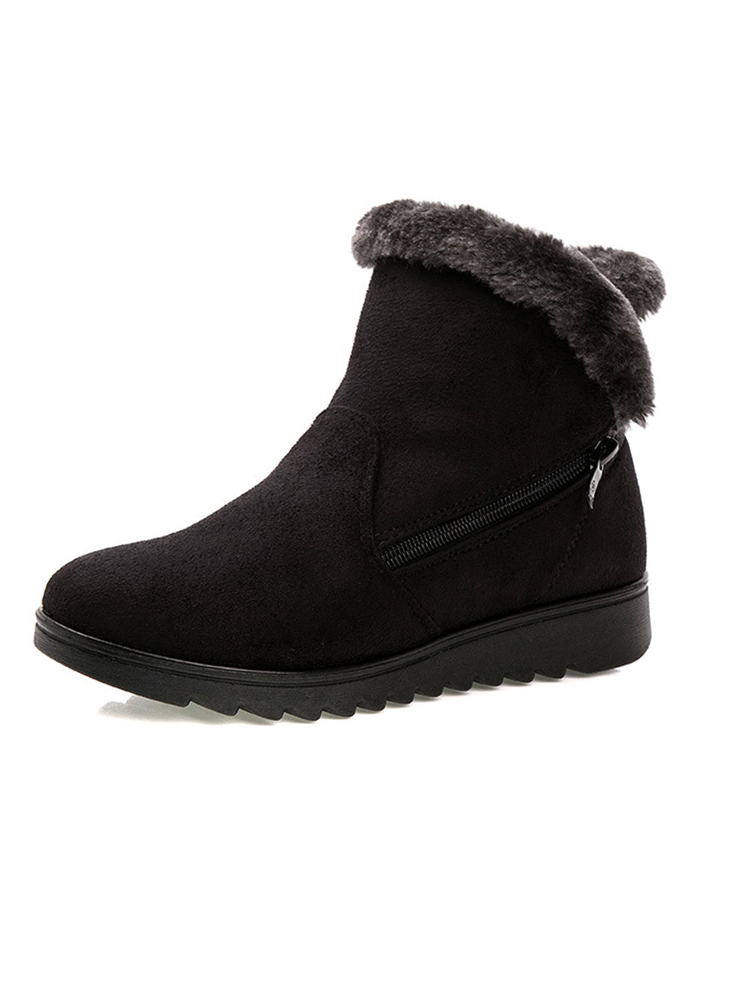 blowfish fur ankle shoes