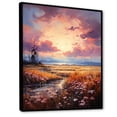 thumbnail image 2 of Designart "Delightful Sunset Blooming In Natural Harmony II" Prairies Floater Framed Wall Art Living Room, 2 of 5