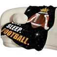 thumbnail image 2 of American Football Blanket Plush Cozy Sports Throw Blankets for Girls Boys Women Men Kids Flannel Fleece Ultra Soft Fuzzy Party Blanket Gifts for Bed 50"X40", 2 of 6