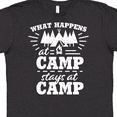 thumbnail image 4 of Inktastic What Happens at Camp Stays at Camp with Tent and Woods T-Shirt, 4 of 5