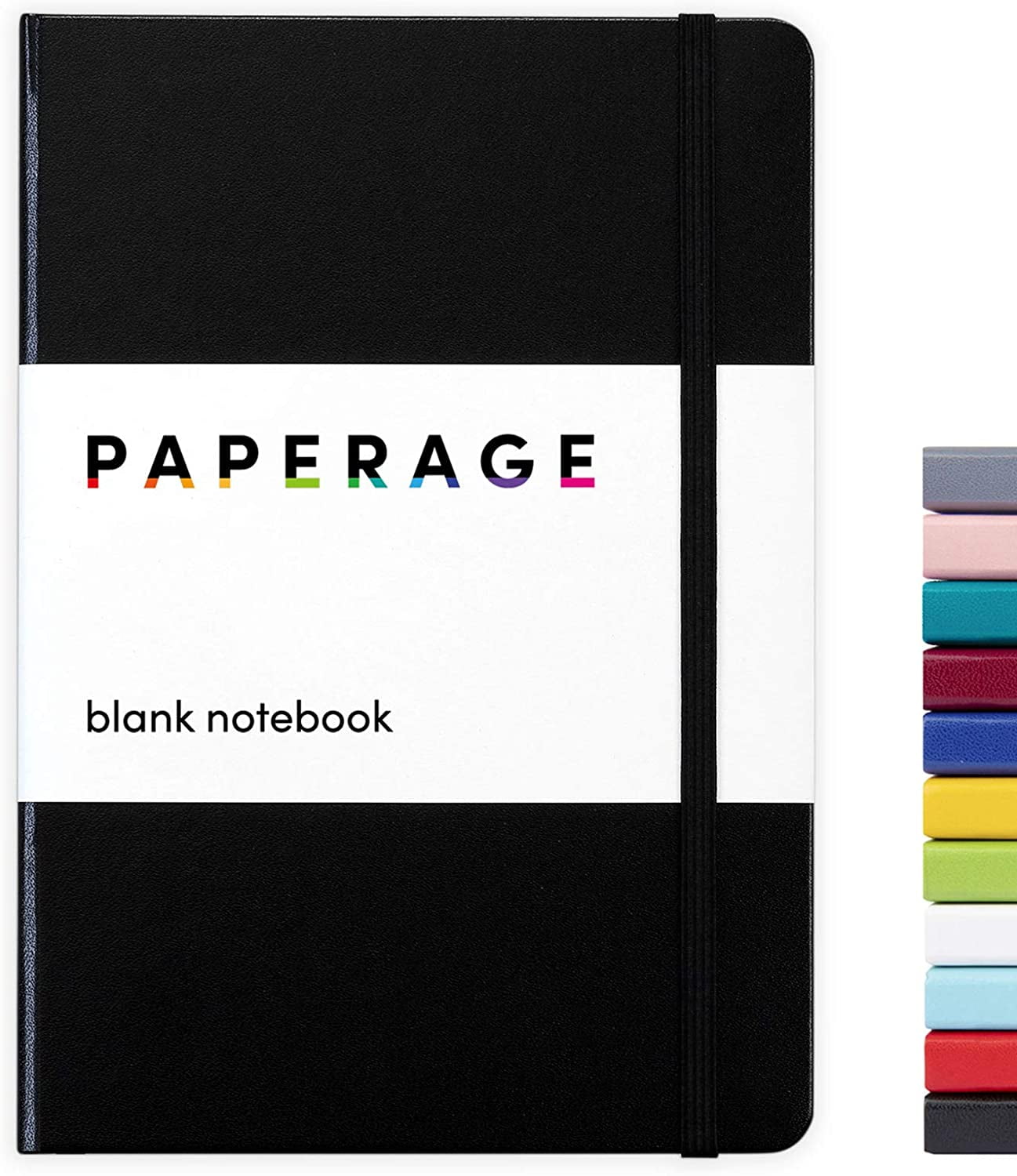 Paperage Journal Blank Page Notebook, Hard Cover, Medium 5.7 x 8 inches