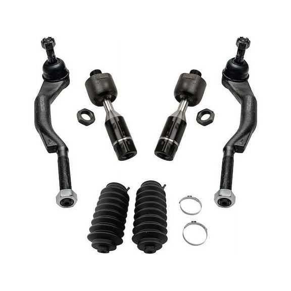 Front Tie Rod End Set - Compatible with 2003 - 2009 Chevy Trailblazer 2004 2005 2006 2007 2008