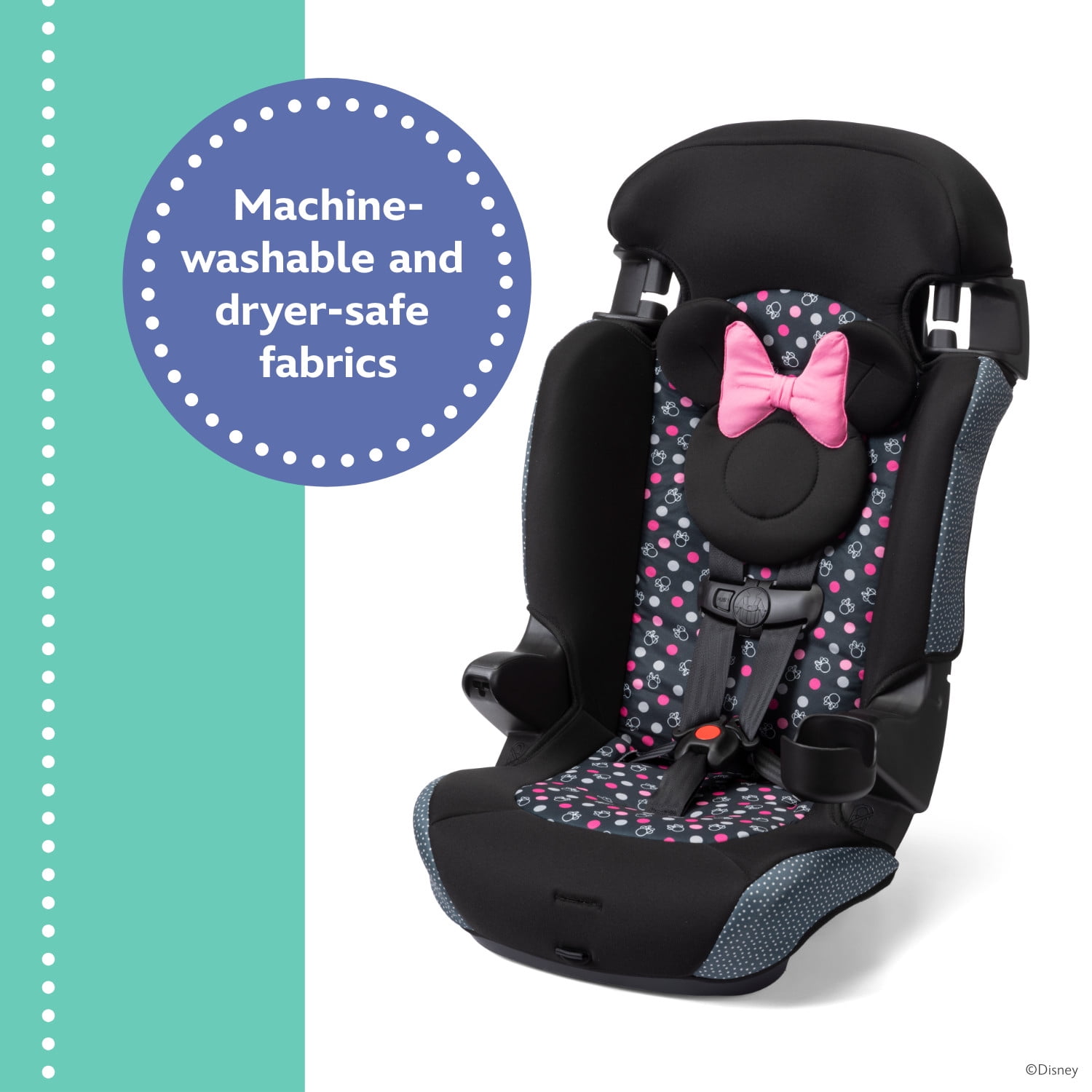 Disney Baby Finale 2-in-1 Toddler Booster Car Seat, Modern Minnie