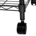 thumbnail image 5 of 3-Tier Wire Shelf Shelving Unit Modern Rolling Cart Rack with Wheels HFON, 5 of 6