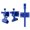 blue, variant on 3 Pieces Set Fishing Chair Accessories Umbrella to Install Stable Holder Multifunctional Chair Accessories for Outdoors Fishing red