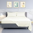 thumbnail image 2 of Unique Bargains 4 Piece Brushed Polyester Bed Sheets Set Full Beige, 2 of 8