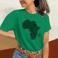 thumbnail image 2 of ZZwxWA Womens Tops Black History Month Printed Short Sleeved T-shirt Top Short-sleeved Round Neck Top/Shirt, 2 of 4