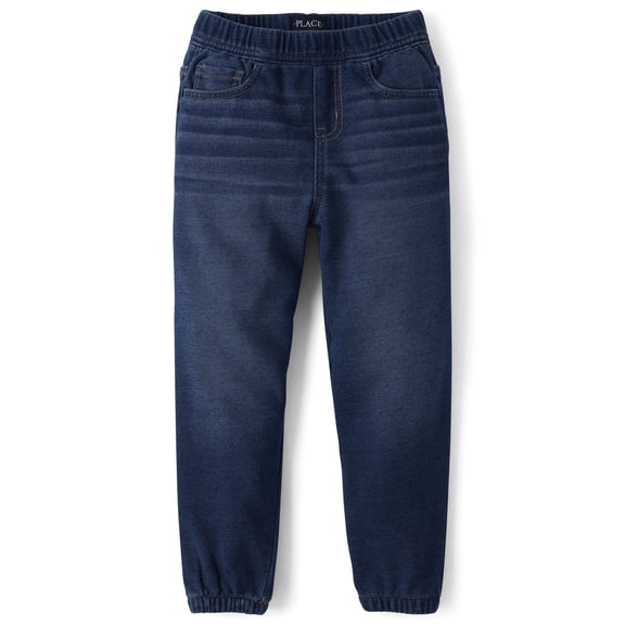 The Children's Place Boys French Terry Sweatpant Jogger Jeans, Sizes XS-XXL