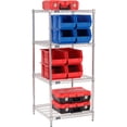 thumbnail image 2 of Nexel 24246C Nexel Chrome Wire Shelving, 24"W X 24"D x 63"H, 2 of 7