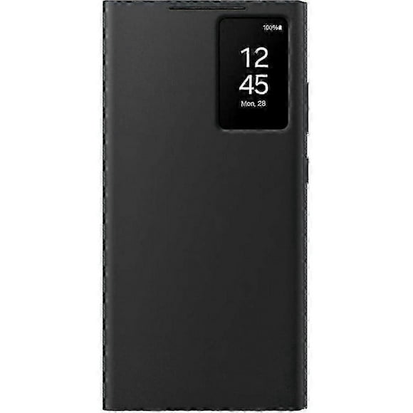 Black Smart View Wallet Case for Galaxy S23
