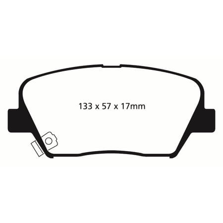 EBC Brakes Yellowstuff 4000 Series Street and Track Brake Pad Set Fits select: 2011-2020 KIA SORENTO, 2013-2018 HYUNDAI SANTA FE SPORT