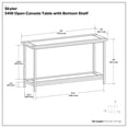 thumbnail image 5 of Simpli Home Skyler 54 inch Wide Solid Mango Wood Industrial Console Sofa Table in Dark Cognac Brown, 5 of 6