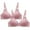 Pink, variant on Qingpeng 2 Pack Women's Wireless Bra Wire-free Soft Support Seamless Comfortable Bralette