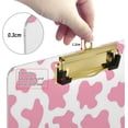 thumbnail image 3 of FMSHPON Pink Cow Print Clipboard Hardboard Wood Nursing Clip Board and Pull for Standard A4 Letter 13x9 inches, 3 of 7