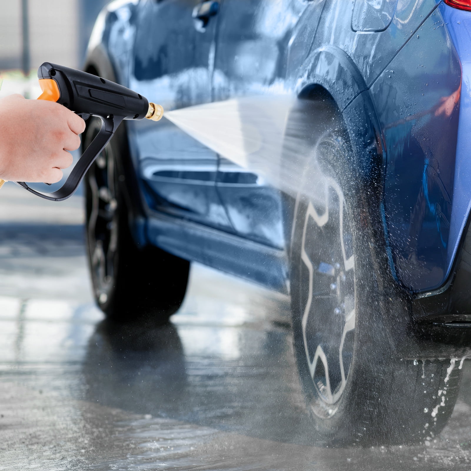 Yankucat Pressure Washer Short Gun with 2 Spray Nozzles, Max 5000 PSI / 10.5 GPM, Washer Gun Fitting Replacement for Car Detailing