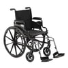 Invacare 9000 SL Durable Light Weight Wheelchair, Height Adjustable Desk-Length Arms, 18" Wide, Flat Black, 9SL_34752